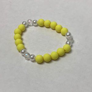 Handmade Yellow Pearl Bracelet